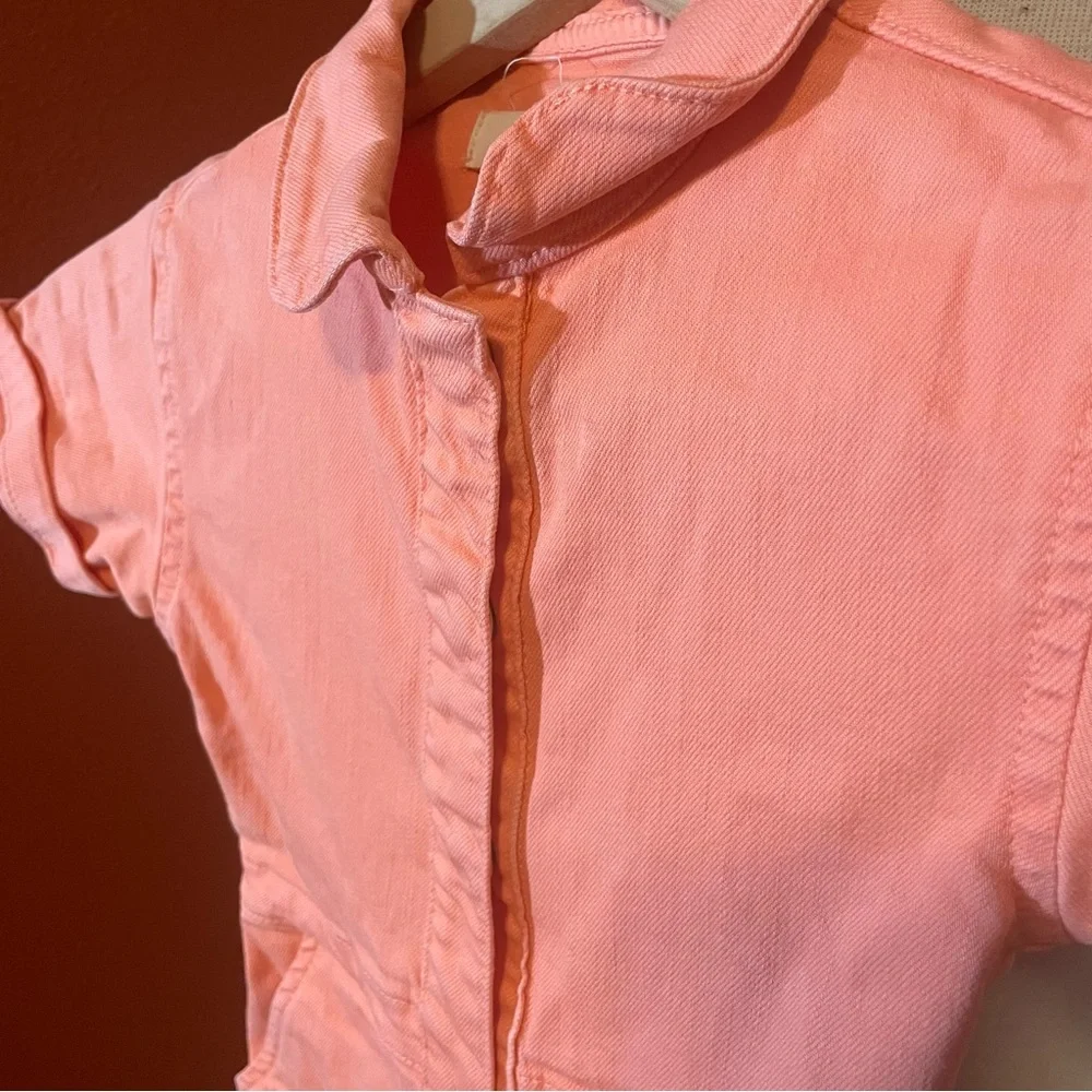 Mini Boden Children’s‎ Pink Button Front Girls Playsuit Shortalls
